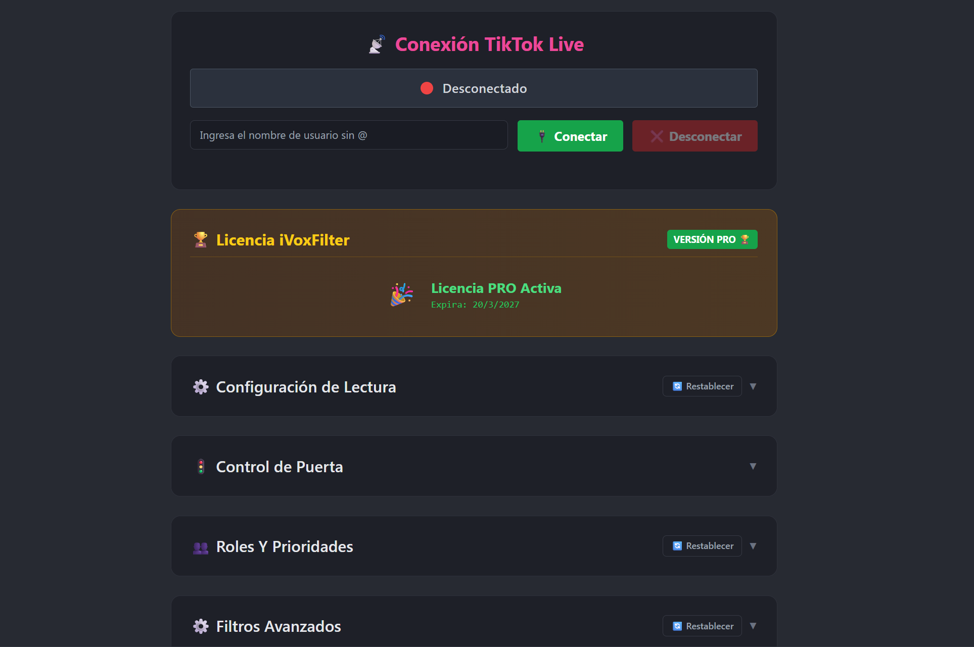 Licencia iVoxFilter - Imagen 3