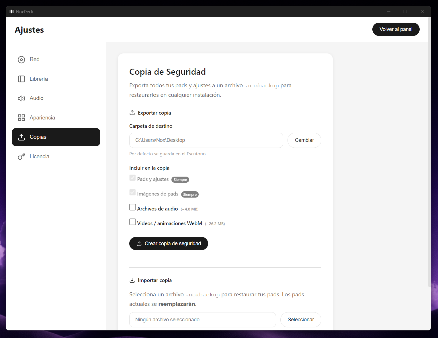 Licencia Nox Deck - Imagen 9