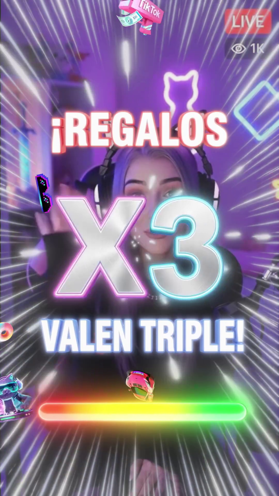 Animacion Regalos X3 - Batalla Tiktok