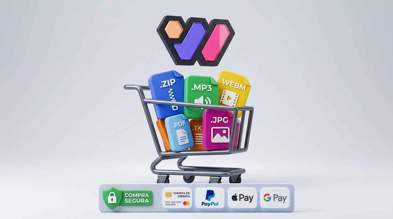 🛒✅Como comprar en la tienda archivos digitales descargables en wordpressito