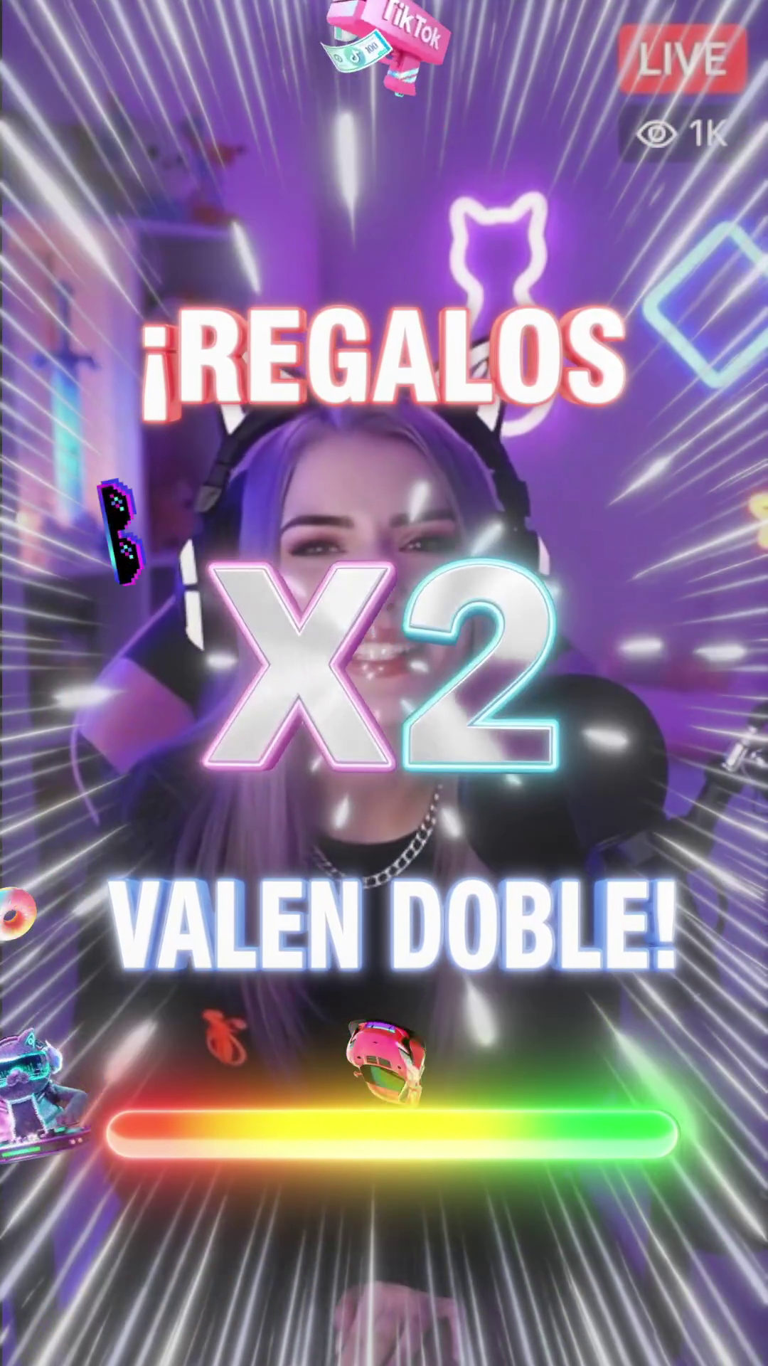 Animacion Regalos X2 Batallas Tiktok